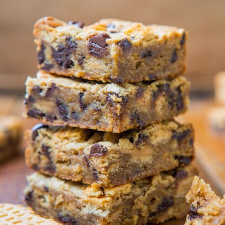 Peanut Butter Chocolate Chip Nutter Butter Bars
